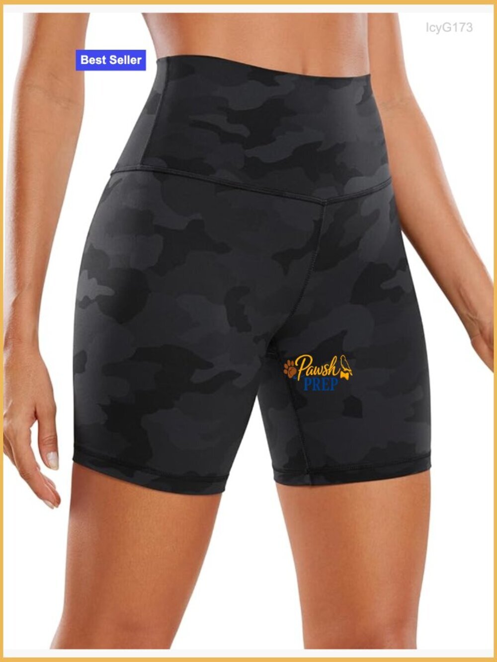 Women's 6" High Waisted Biker Shorts - Butterluxe Spandex Yoga Shorts